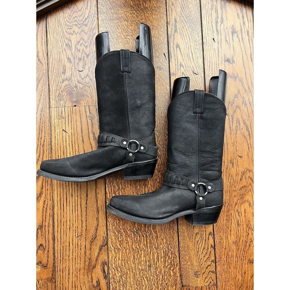 Black Leather Men's Boots